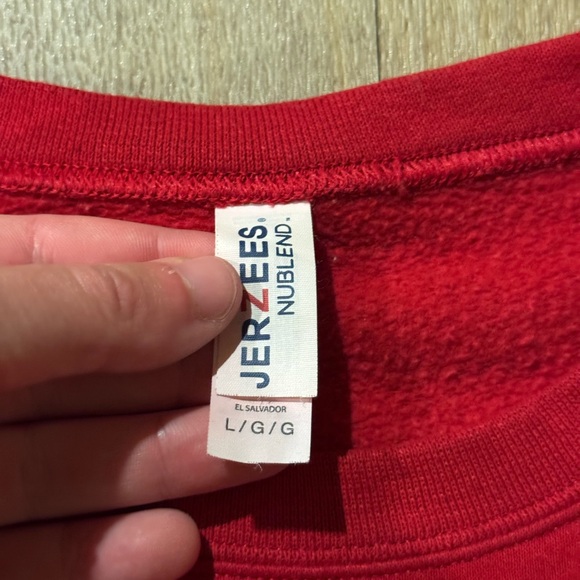 Vintage Kansas City Chiefs Crewneck Pullover Sweatshirt Red Size Large - Picture 3 of 3